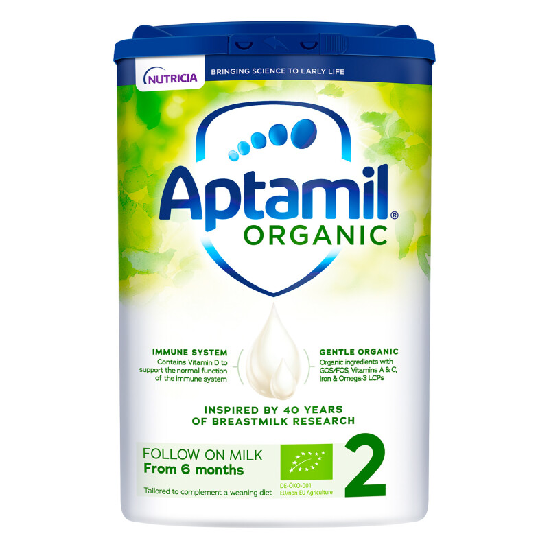 Aptamil Organic 2 Follow On Baby Milk Formula Powder 6-12 Months