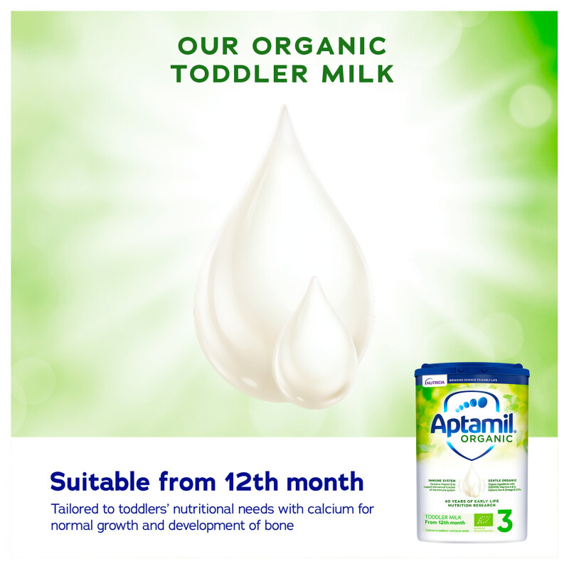 Aptamil Organic 3 Toddler Milk Formula Powder 1-2 Years
