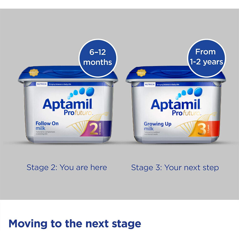 Aptamil ProFutura 2 Follow On Baby Milk Formula Powder 6-12 Months Triple Pack