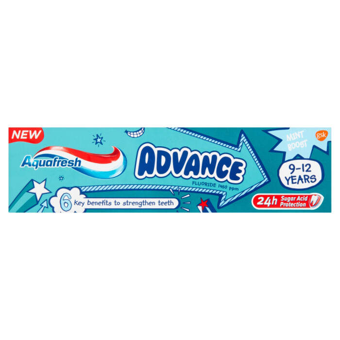 Image of Aquafresh Advance Kids Toothpaste 9-12 Years
