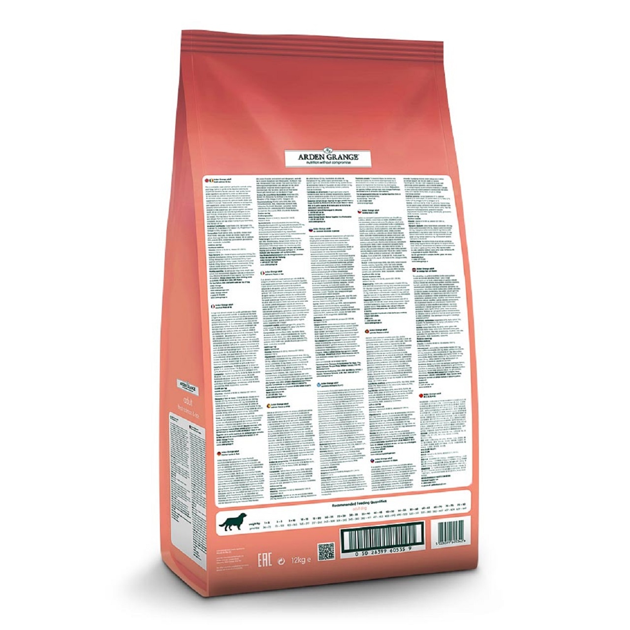 Arden Grange Adult Dog Fresh Salmon & Rice Dry Dog Food 12kg