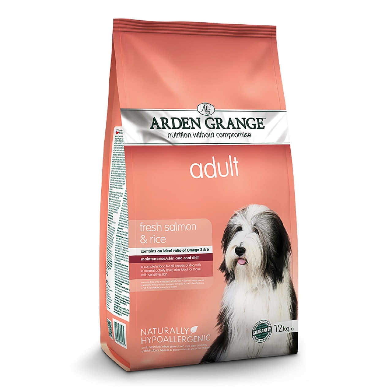 Arden Grange Adult Dog Fresh Salmon & Rice Dry Dog Food 12kg