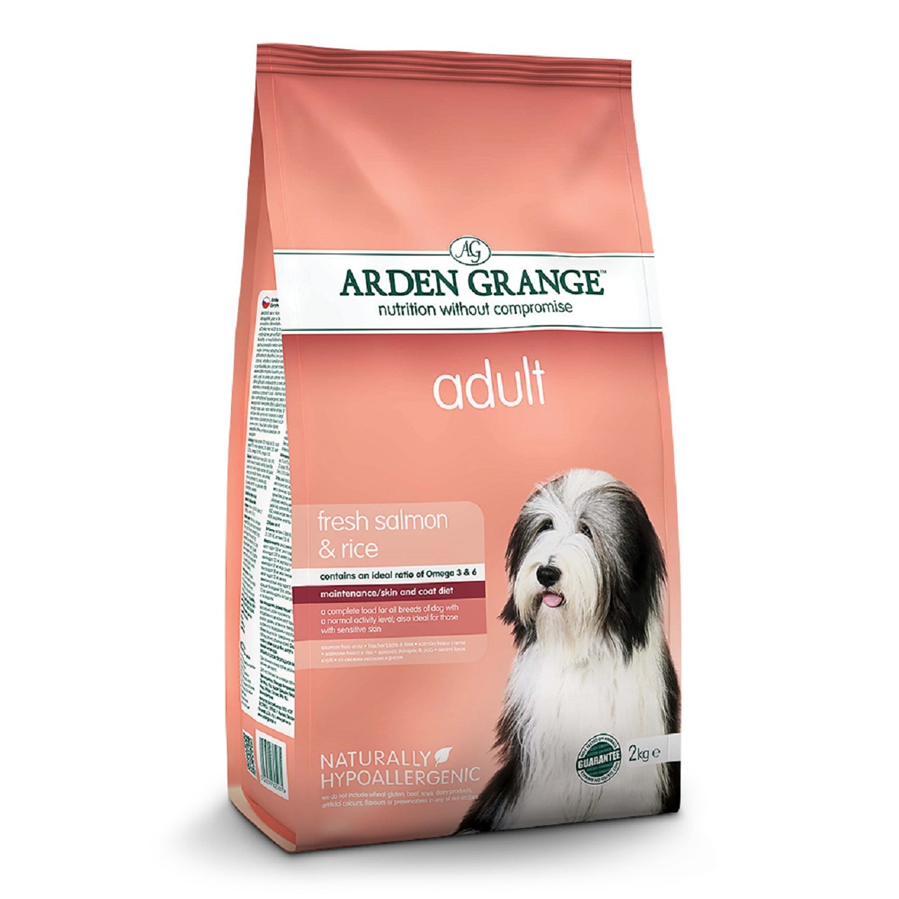 Arden Grange Adult Dog Fresh Salmon & Rice Dry Dog Food 2kg