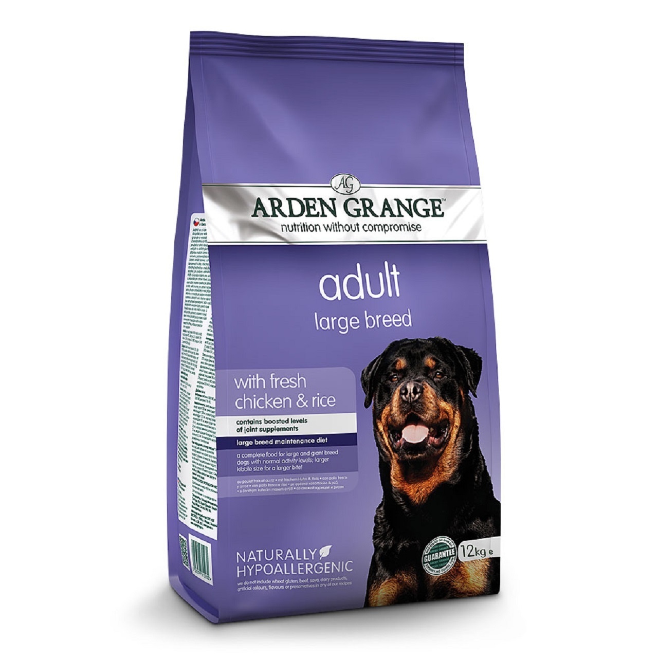 Arden Grange Adult Dog Large Breed With Fresh Chicken & Rice Dry Dog Food 12kg