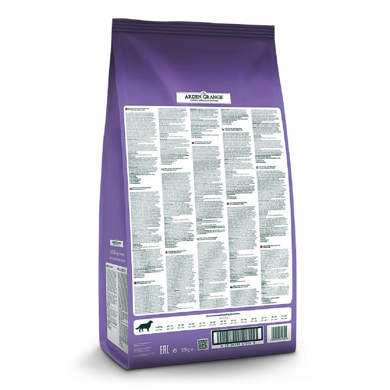 Arden Grange Adult Dog Large Breed With Fresh Chicken & Rice Dry Dog Food 12kg