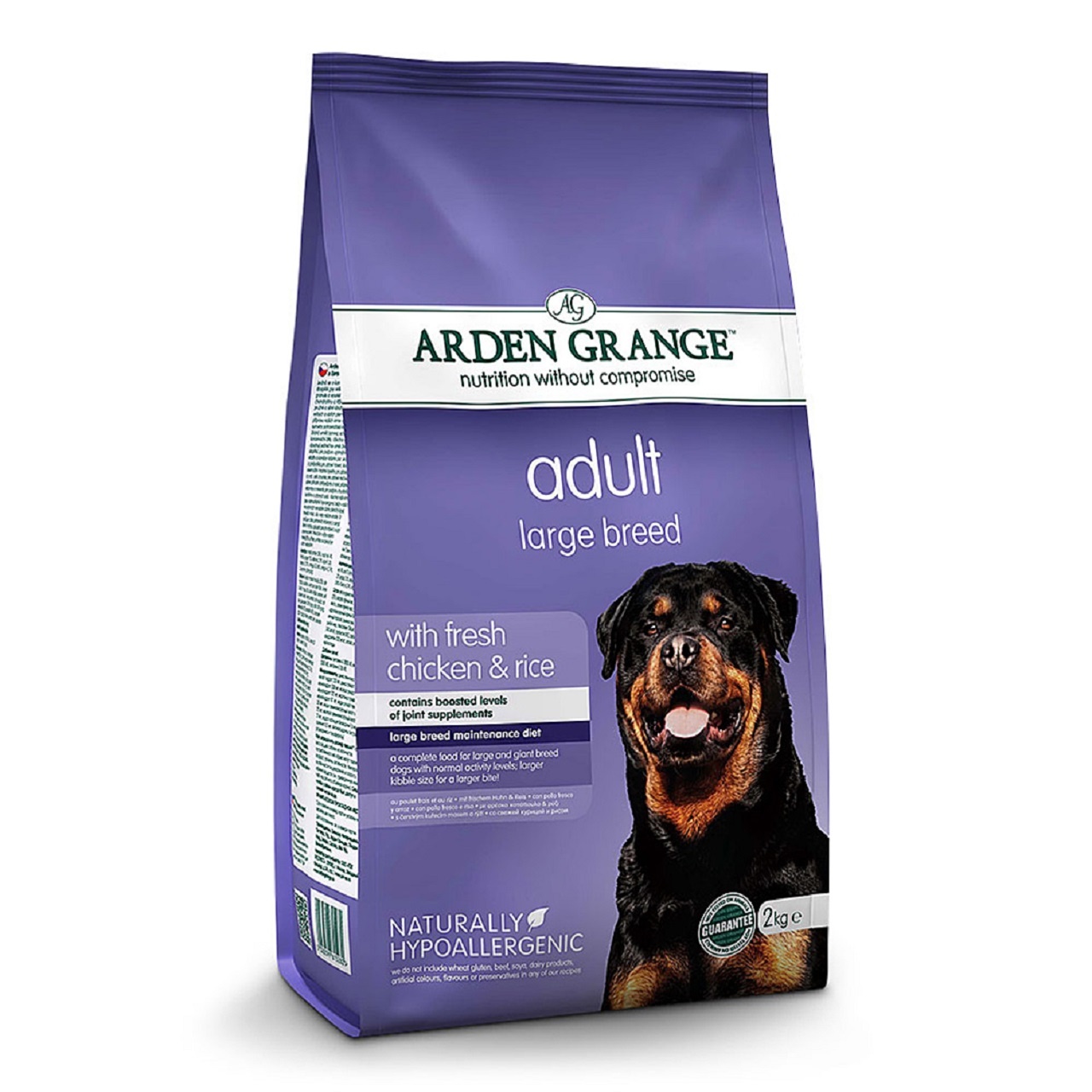 Arden Grange Adult Dog Large Breed With Fresh Chicken & Rice Dry Dog Food 2kg