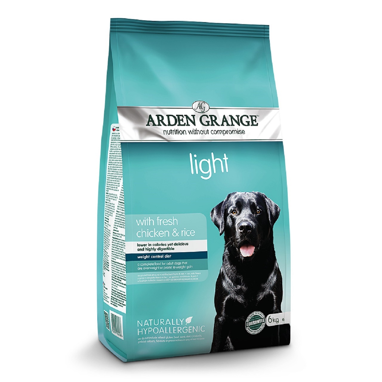 Arden Grange Adult Dog Light With Fresh Chicken & Rice Dry Dog Food 6kg