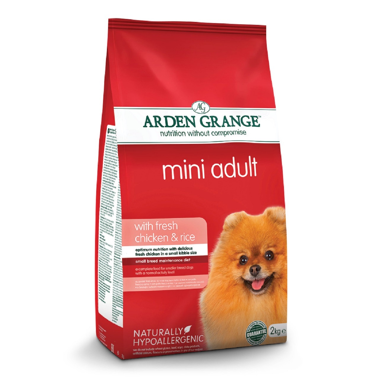 Arden Grange Adult Dog Mini Chicken & Rice Dry Dog Food 2kg