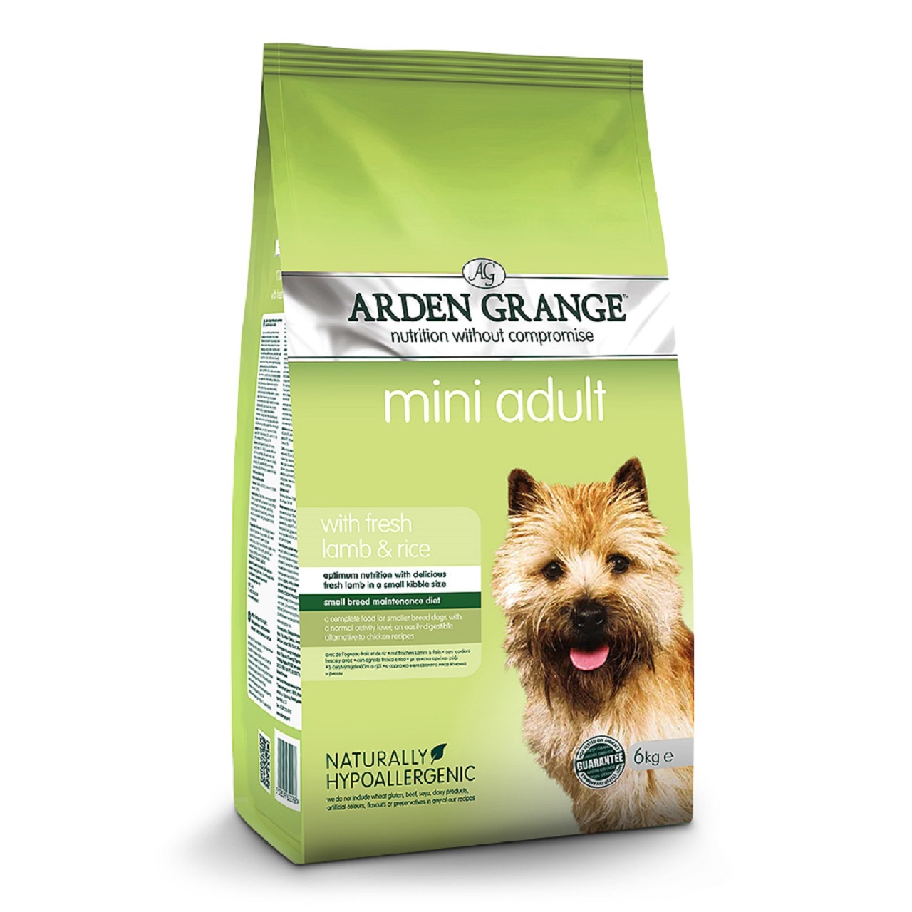Arden Grange Adult Dog Mini Rich In Fresh Lamb & Rice Dry Dog Food 6kg