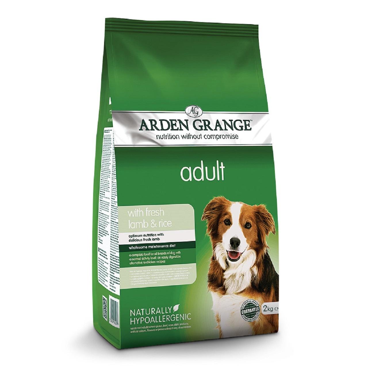 Arden Grange Adult Dog Rich In Fresh Lamb & Rice Dry Dog Food 2kg