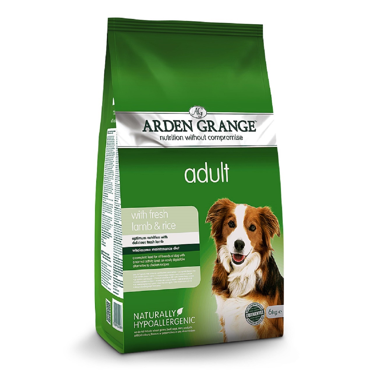 Arden Grange Adult Dog Rich In Fresh Lamb & Rice Dry Dog Food 6kg