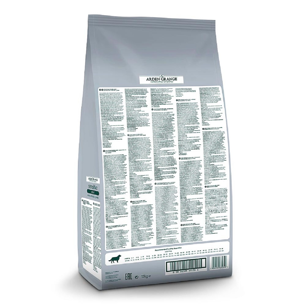 Arden Grange Adult Dog Sensitive Ocean Fish & Potato Dry Dog Food 12kg