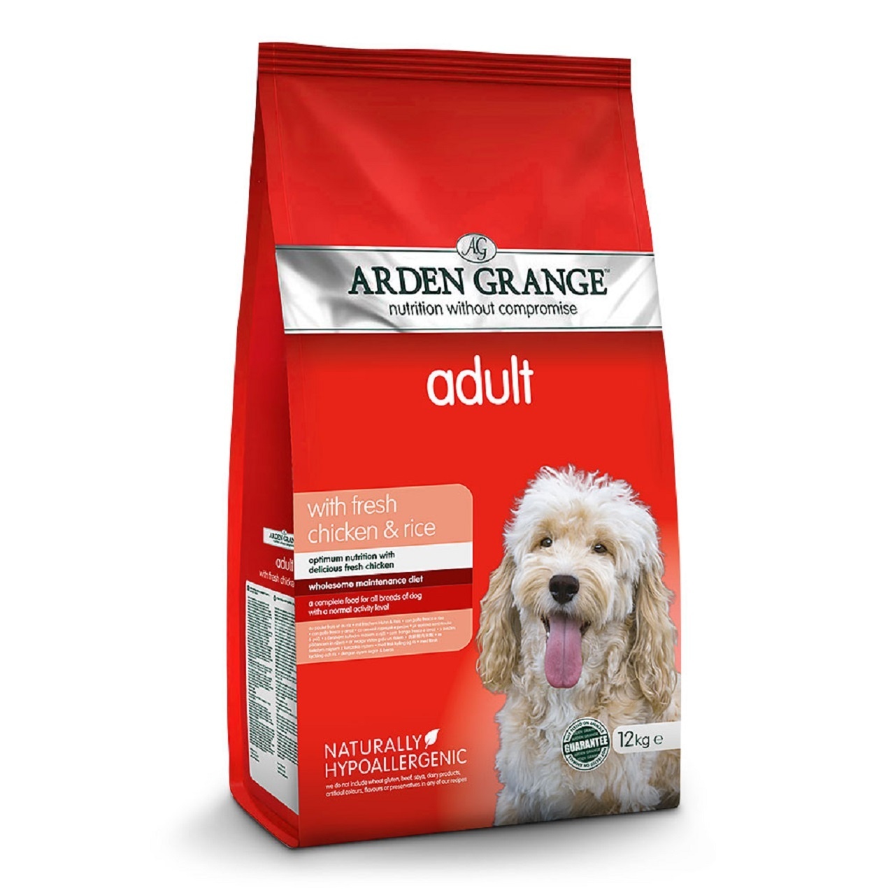 Arden Grange Adult Dog With Fresh Chicken & Rice Dry Dog Food 12kg