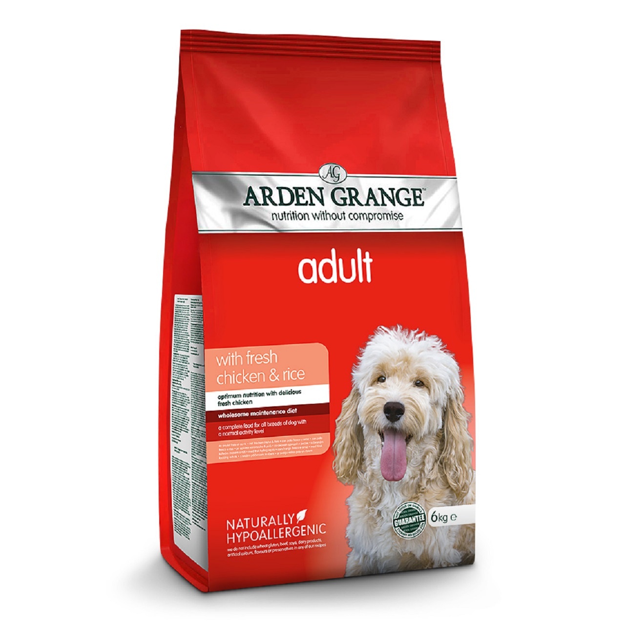 Arden Grange Adult Dog With Fresh Chicken & Rice Dry Dog Food 6kg