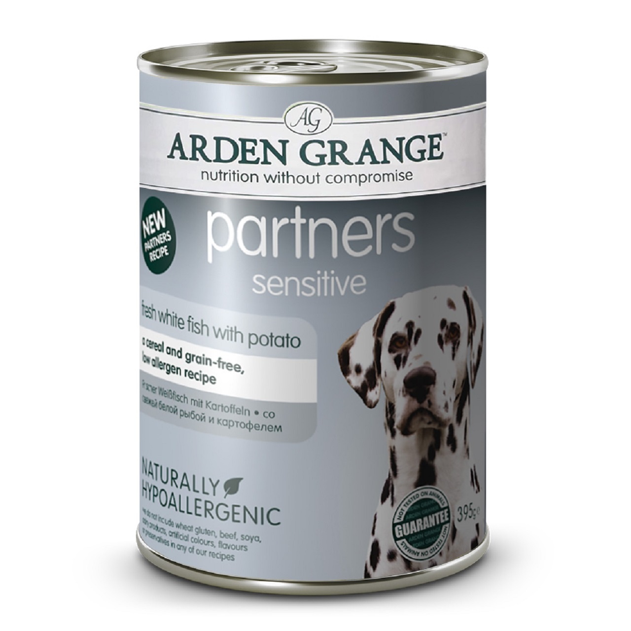 Arden Grange Partner Adult Dog Sensitive White Fish & Potato 395g 6pk