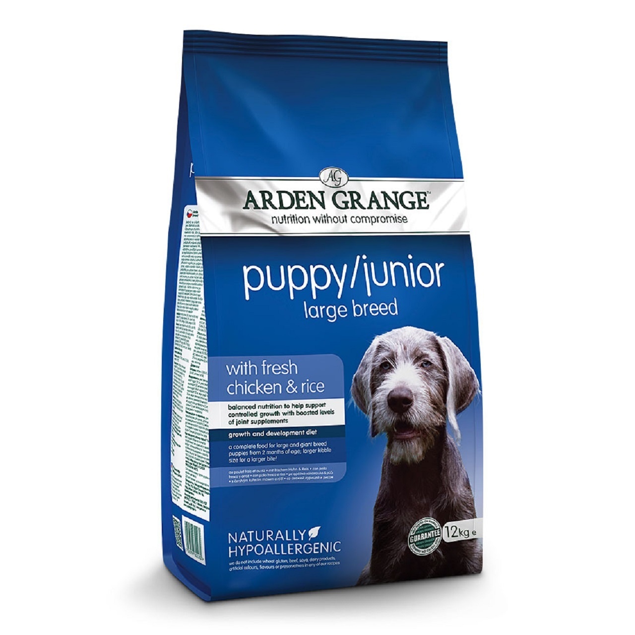 Arden Grange Puppy/Junior Dog Large Breed Fresh Chicken & Rice Dry Dog Food 12kg