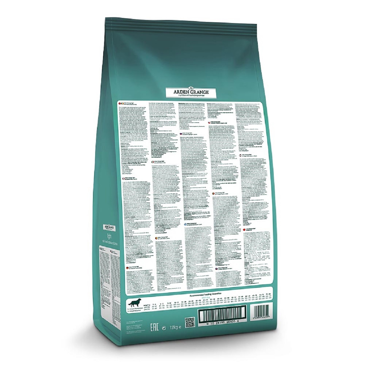 Arden Grange Senior Dog Light With Fresh Chicken & Rice Dry Dog Food 12kg