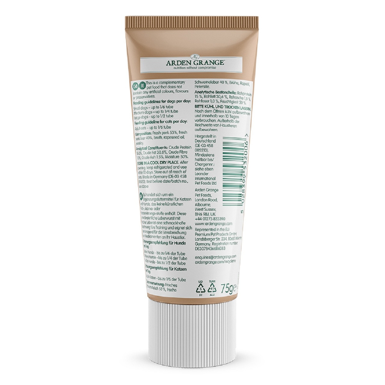 Arden Grange Tasty Liver Dog Treat 75g
