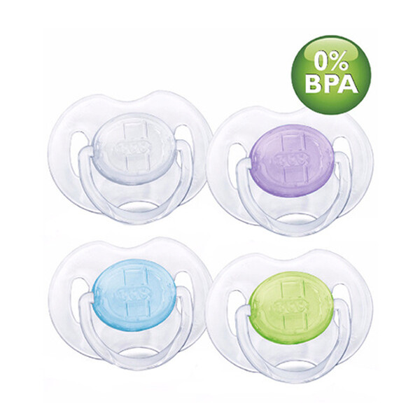 Avent 0-6month Translucent Soothers BPA Free Various Colours