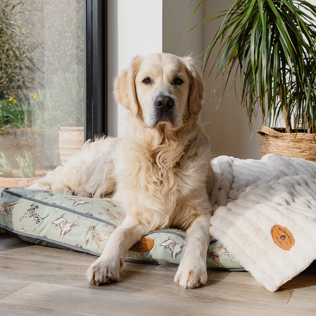 Banbury & Co Rural Retreats Almond Teddy Boucle Cat Igloo