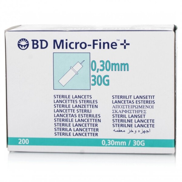 Bd Micro-Fine Plus 0.30mm/30g Lancets