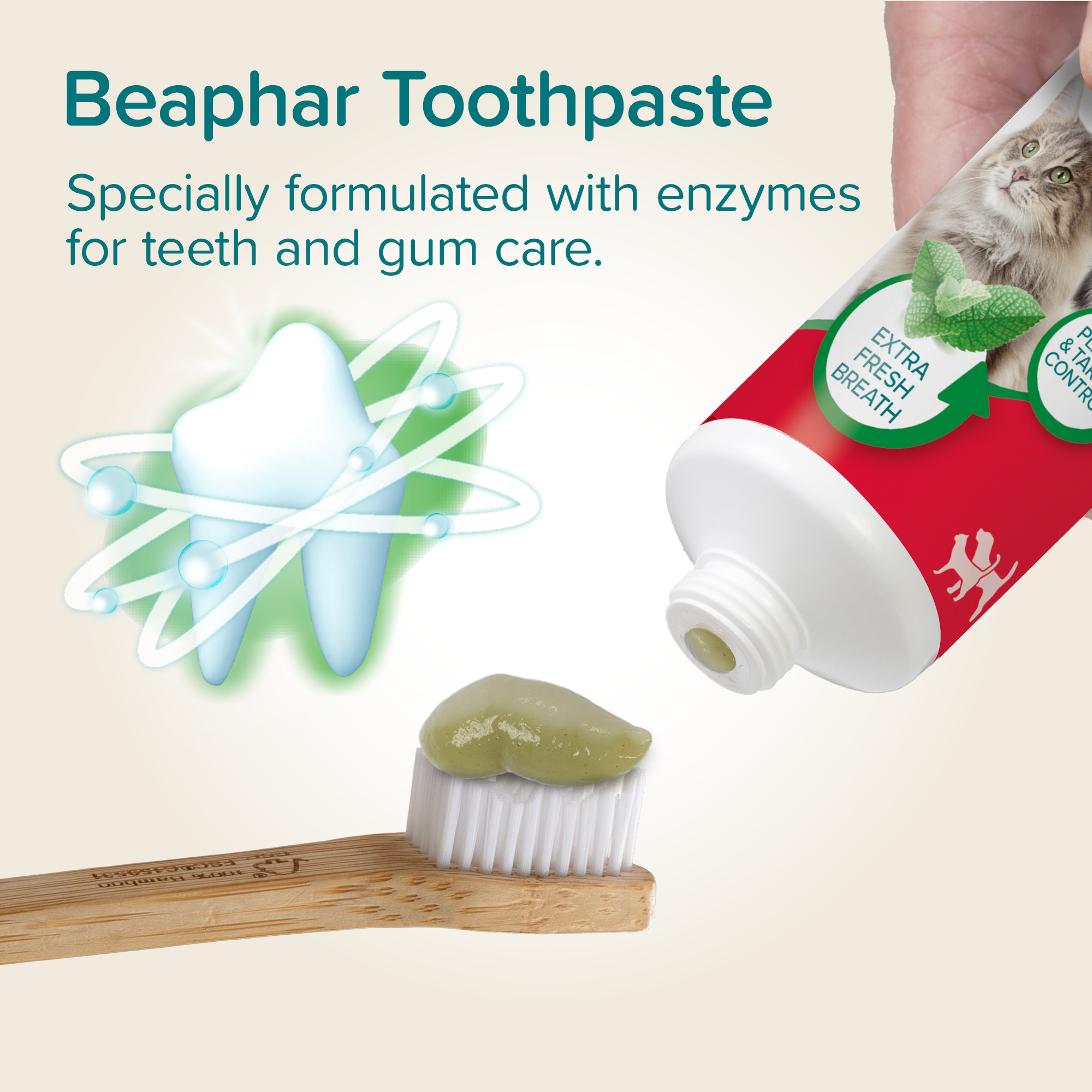 Beaphar Peppermint & Parsley Flavour Toothpaste with Enzymes for Cats and Dogs