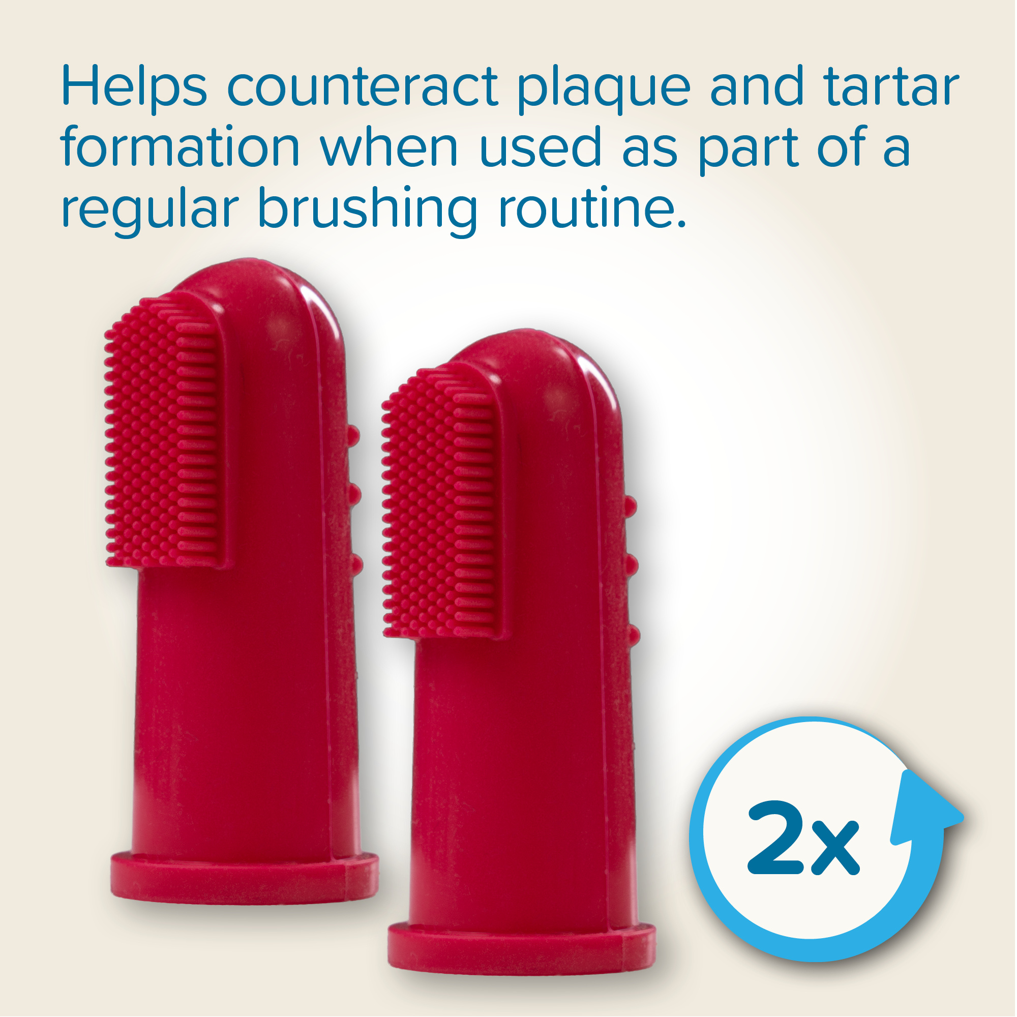 Beaphar Soft Finger Toothbrush for Cats and Dogs 2pk