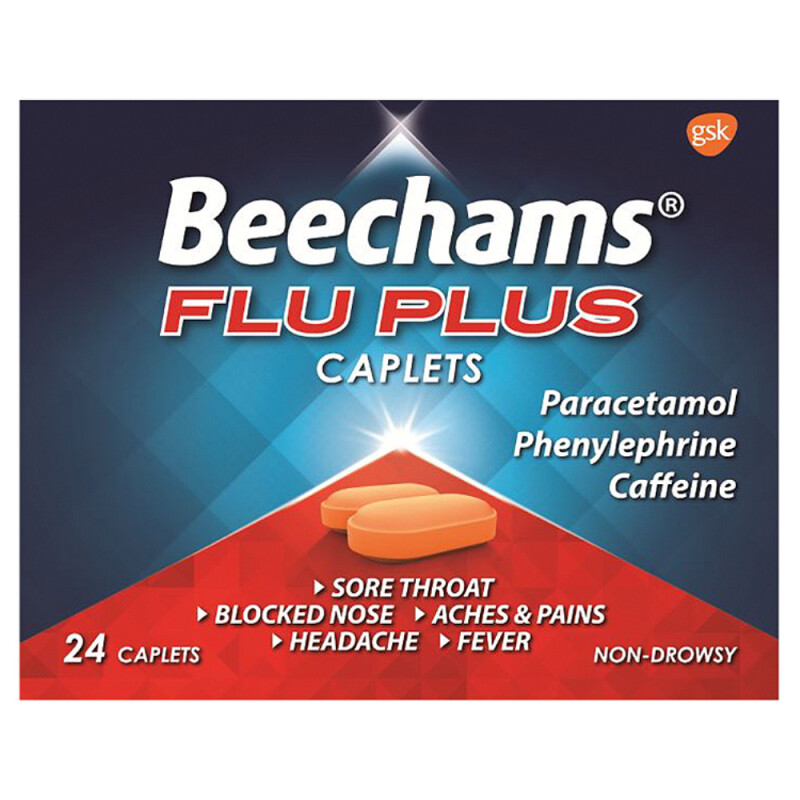 Beechams Flu Plus Caplets 24s