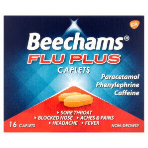  Beechams Flu Plus Cold and Flu Relief Caplets 16s 