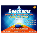  Beechams Max Strength All In One Cold and Flu Relief Capsules 16s 