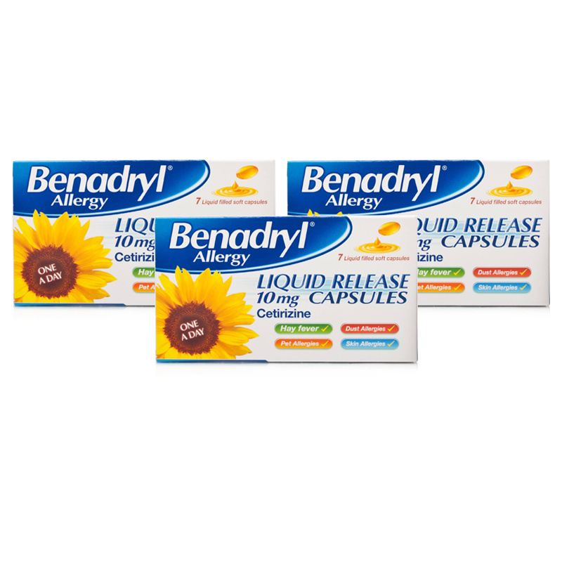 Benadryl Allergy Liquid Release 10mg Triple | Allergy | Chemist Direct