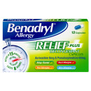  Benadryl Allergy Relief Plus Decongestant Capsules 