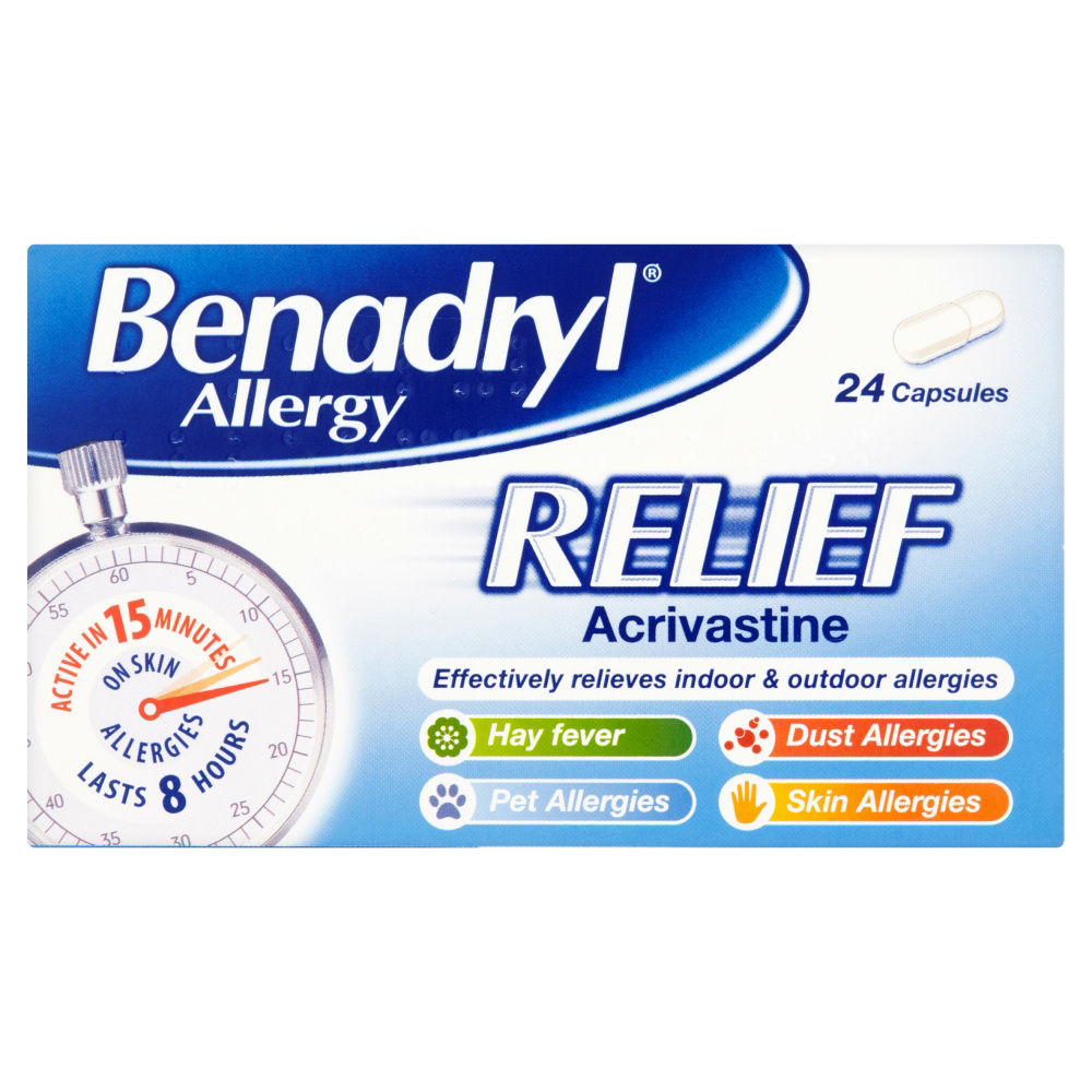 Benadryl Allergy Relief Capsules 24s Review