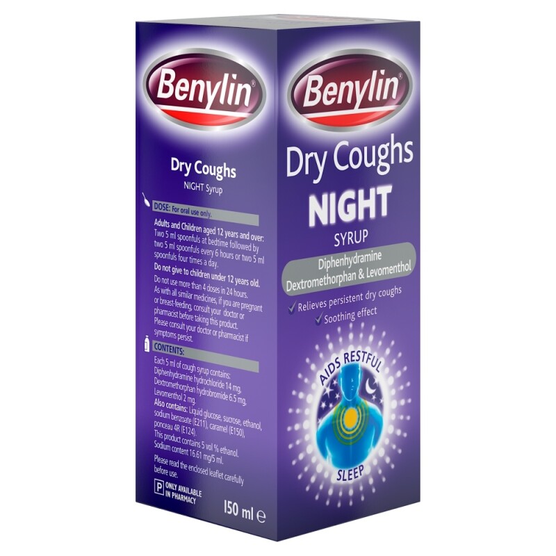 Buy Benylin Dry Coughs Night Syrup 150ml Chemist Direct buy-benylin-dry-coughs-night-syrup-150ml-chemist-direct