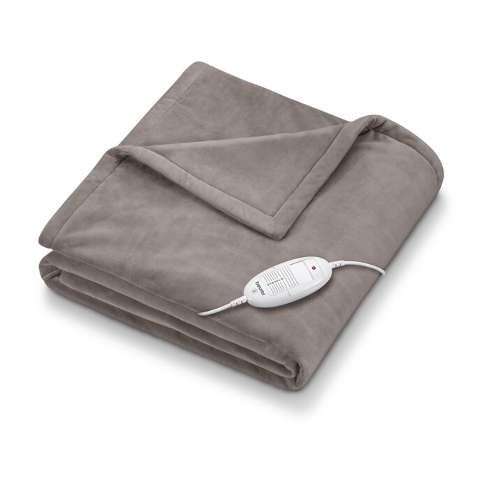 Image of Beurer Cosy Heated Throw HD75 Taupe
