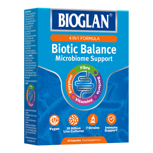 Bioglan Biotic Balance Microbiome Support Capsules EXPIRY OCTOBER 2022