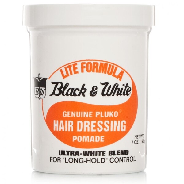 Black & White Lite Formula Genuine Pluko Hair Dressing Pomade