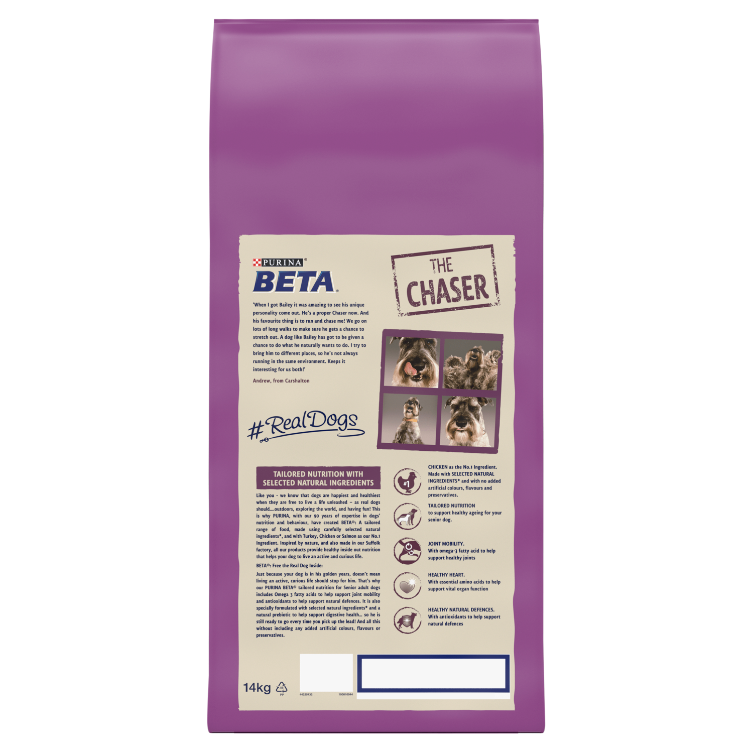 Purina Beta Senior 7+ Years 14kg