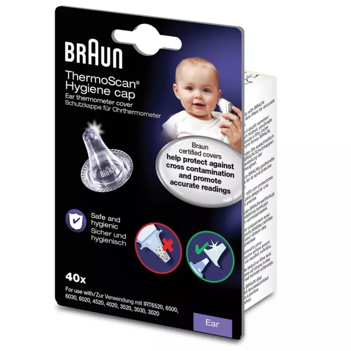 Image of Braun LF40 Hygiene Caps for ThermoScan Ear Thermometer