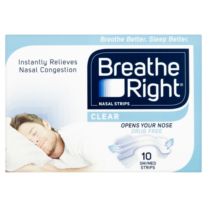 Image of Breathe Right Congestion Relief Nasal Strips Clear Small/Medium