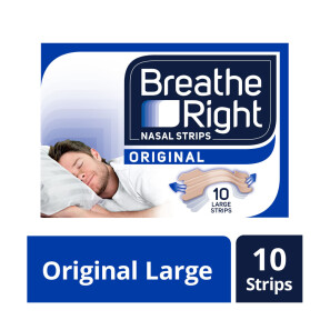 Breathe Right Congestion Relief Nasal Strips Original Large 10s