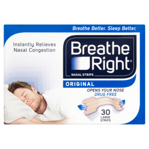 Breathe Right Congestion Relief Nasal Strips Original Large 30s
