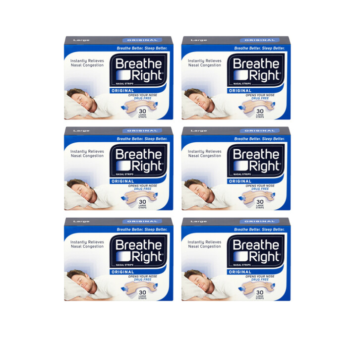 Image of Breathe Right Congestion Relief Nasal Strips Original Large