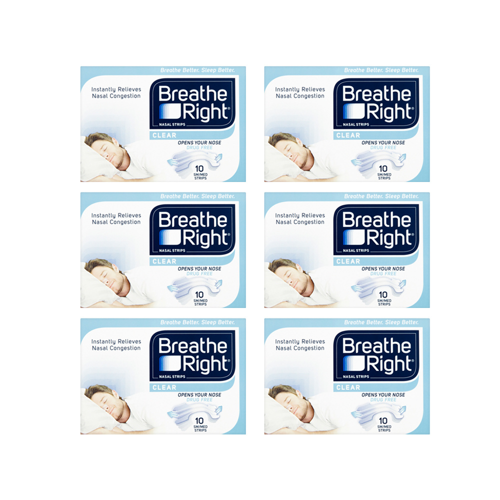 Breathe Right Nasal Strips Clear S/M - 60
