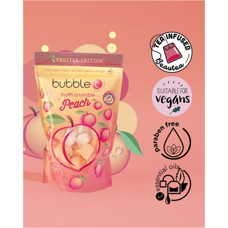 Bubble T Fruitea Peach Bath Crumble