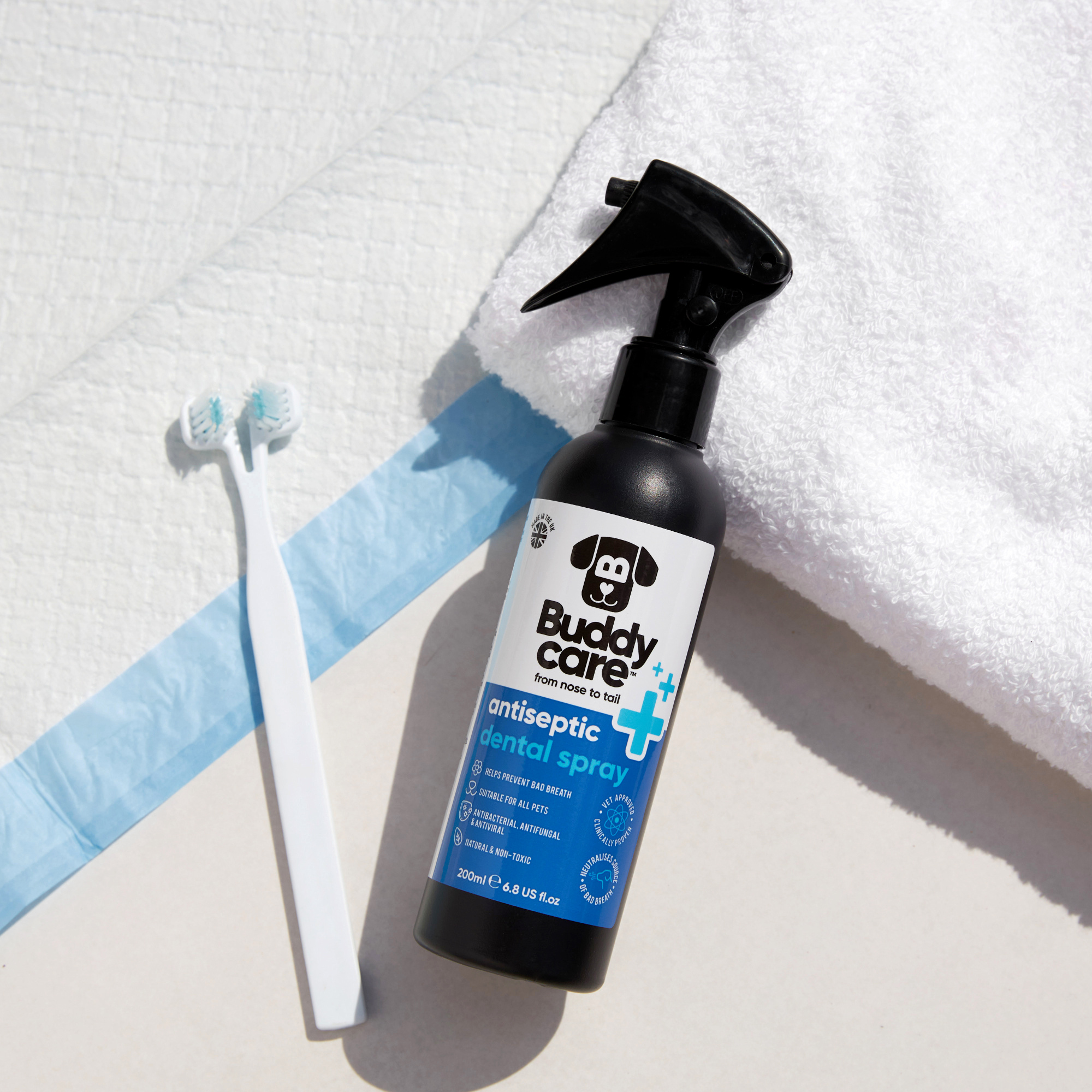 Buddycare Pet Antiseptic Dental Spray - 200ml / 6.76 fl oz