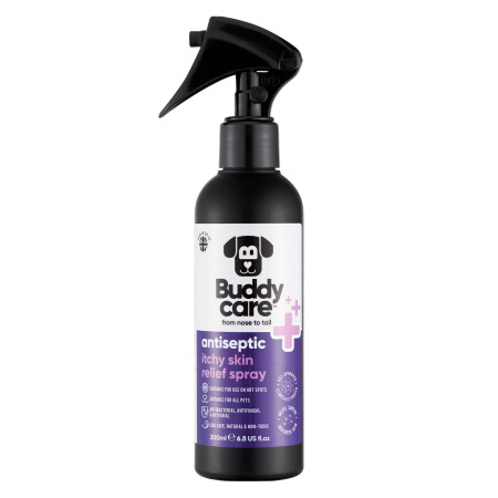 Buddycare Pet Antiseptic Itchy Skin & Hot Spot Relief Spray - 200ml / 6.76 fl oz