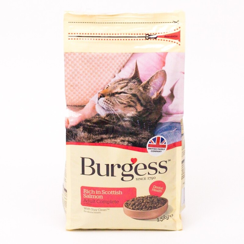 Burgess Cat Food Rich in Scottish Salmon