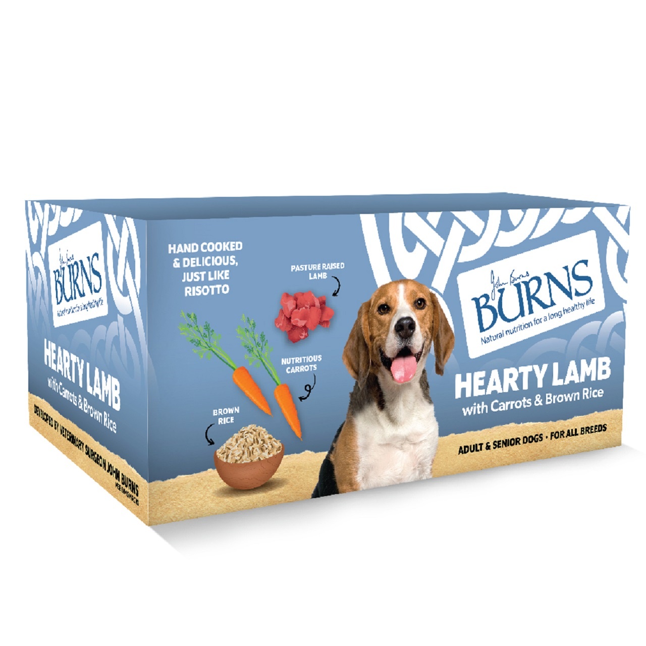 Burns Wet Dog Food Lamb Veg & Brown Rice 12 Pack 150g