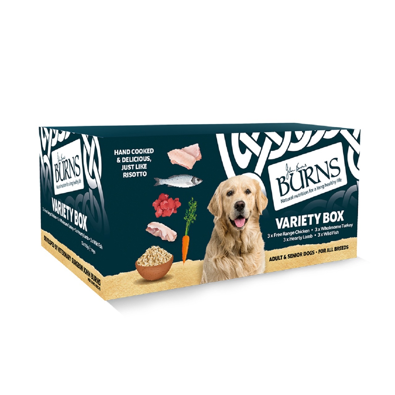 Burns Wet Dog Food Variety Box 6 x 395g